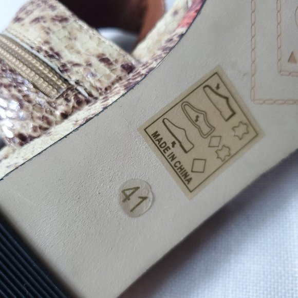 Shellys snake print  Nordstrom ankle strap sandals - Picture 11 of 11